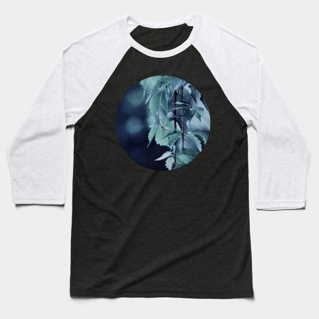 Indigo Evening Baseball T-Shirt by micklyn